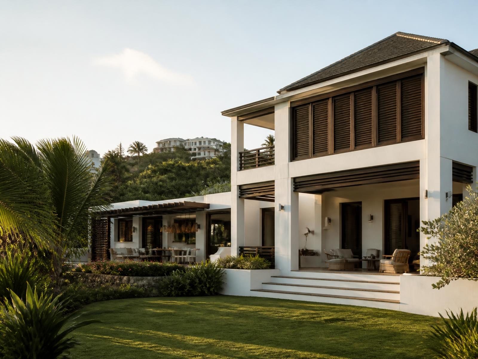 Modern Jamaican residence with landscaped garden, prepared for sale